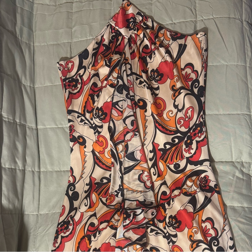 Heart Moon Star Strapless Multicolor Dress